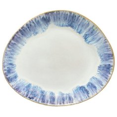 Тарелка овальная Brisa 26,6x22,5 см, материал керамика, цвет Ria Blue, Costa Nova, GOP271-00918V