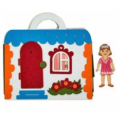 Развивающая игра из фетра Сумка- игралка "Кукольный домик Smile Decor