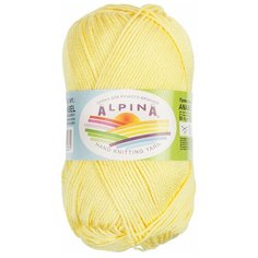 Набор пряжи Alpina "Anabel", хлопок, 10*50 г, 120 м+/-6 м, №177 светлый желтый