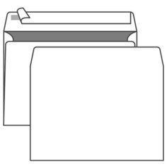Конверт почтовый C4 KurtStrip (229х324, 90г, стрип) белый, 250шт. (70501) Курт