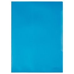 Папка-уголок Durable (А4, 180мкм, пластик) прозрачная синяя, 10шт. (2197-07)
