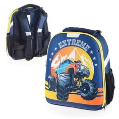 Рюкзак каркасный "Extreme" формованный из полимеров, материал: нейлон, полиэстер, полноцветная печать, 2 отделения на молнии, 2 бегунка на каждой молнии, 2 боковых кармана, светоотражатели , жесткая эргономичная спинка; широкие, регулируемые по длине  Centrum