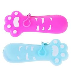 Пенал Лапки одно отделение 20.5x8.5x4.2cм (силикон) Centrum