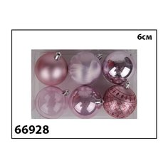 Елочные украшения Marko Ferenzo "Pink dreams. Шар" (цвет: розовый, 6 см, 6 штук)