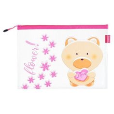 Папка на молнии A4+ Мишка( 34x24см), толщина 0.22мм Centrum