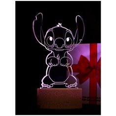 Светодиодный ночник PALMEXX 3D светильник LED RGB 7 цветов (стич)