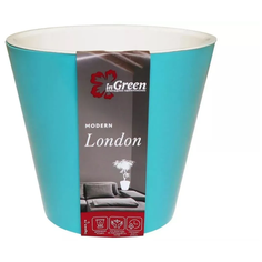 Горшок для цветов London 16 см, 1,6 л, бирюзовый In Green