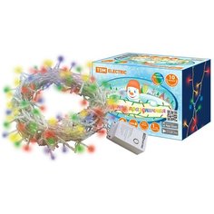 Гирлянда TDM ЕLECTRIC СГ100, 1000 см, 100 ламп, разноцветные диоды/прозрачный провод