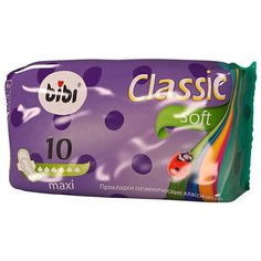 Bibi прокладки Classic Maxi Soft, 6 капель, 10 шт.