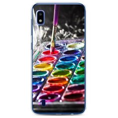 Силиконовый чехол "Палитра красок" на Samsung Galaxy A10 / Самсунг Галакси А10 Case Place