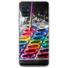 Силиконовый чехол "Палитра красок" на Samsung Galaxy A51 / Самсунг Гэлакси А51 Case Place