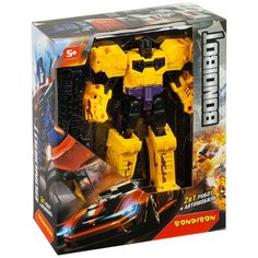 Трансформер 2в1 BONDIBOT робот и автомобиль, Bondibon, цвет жёлтый (ВВ4955)