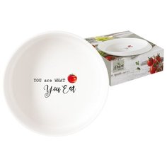 Салатник Kitchen Elements диаметр 20 см, объем 1 л, фарфор, Easy Life, EL-R1909_KITE