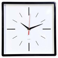 Часы настенные аналоговые Бюрократ WallC-S61P, диаметр 30 см, черный