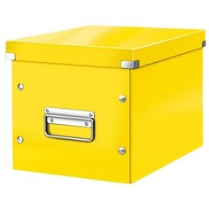 Короб архивный Leitz Click&Store, куб, (M), желтый