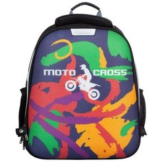 Ранец №1 School Basic, Moto cross, 2 отделения, эргономическая спинка