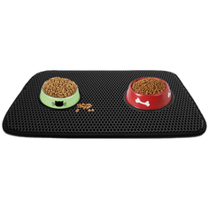 Коврик под миску 370x600 мм черный SDS Exclusive