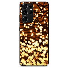 Силиконовый чехол "Новогодняя гирлянда" на Samsung Galaxy S21 Ultra / Самсунг Галакси S21 Ультра Case Place