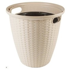 Горшок для цветов, Кашпо InGreen, Сливочный, 27.5 см х 26.5 см х 26.5 см, 10 л, 1 шт