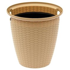 Кашпо, Горшок для цветов InGreen, Молочный шоколад, 33 см х 32.5 см х 32.5 см20 л, 1 шт