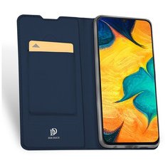 Флип чехол-книжка для Xiaomi Poco X3 с функцией подставки и с отсеком для карт синий 100gadgets