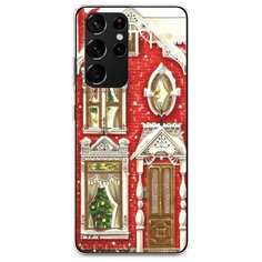 Силиконовый чехол "Пряничный домик" на Samsung Galaxy S21 Ultra / Самсунг Галакси S21 Ультра Case Place