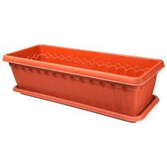Ящик для цветов, Кашпо elfplast, 14 см х 19 см х 65 см, 1 шт