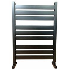 Полотенцесушитель Ника MODERN ЛМ-7 80/50 RAL9005 черный матовый с вентилями (комплект люкс) Nika