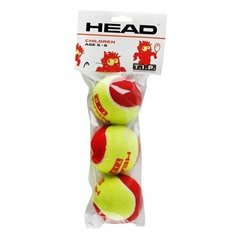 Мяч теннисный HEAD T.I.P Red, 578213/578113,уп.3 шт, фетр,нат.резина,желто-красный
