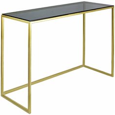 Консоль TORI, золотая/стекло Greenween