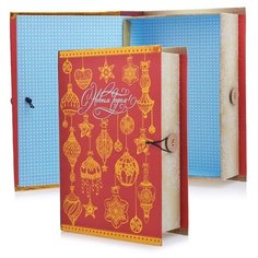 Подарочная коробка Феникс-Презент "Золото на красном-S" (75030)