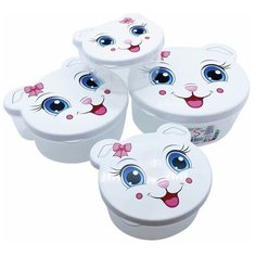 Контейнер пищевой elfplast, 750 мл, 4 шт