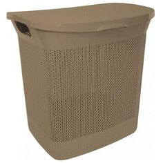 Корзина для белья 35л AJUR Кофейный Bran Q