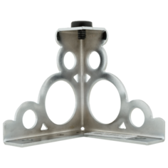 Опора мебельная 80x80x80 мм, хром ажур Element