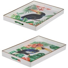 Подносы набор 2 пр. 48x35x4см, Glasar ГЛАСАР