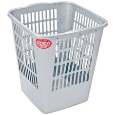 Корзина мусорная 11.5л ДхШхВ 265х250х288 мм пластик серая BORA