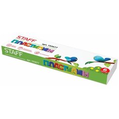 Пластилин STAFF классический, 6 цветов (103677)