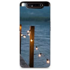 Силиконовый чехол "Гирлянды на причале" на Samsung Galaxy A80 / Самсунг Гэлакси A80 Case Place