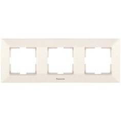 Рамка Panasonic Arkedia Slim (WNTF08032BG-RU) 3x гориз.мон. пластик бежевый (упак.:1шт)