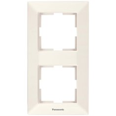 Рамка Panasonic Arkedia Slim (WNTF08122BG-RU) 2x верт.монт. пластик бежевый (упак.:1шт)
