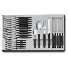Victorinox Набор из 24 столовых принадлежностей VICTORINOX Swiss Modern: 6 столовых ножей, 6 вилок,12 ложек