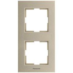 Рамка Panasonic Karre Plus (WKTF08122BR-RU) 2x верт.монт. пластик бронза (упак.:1шт)