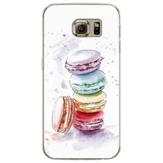 Силиконовый чехол "Пирамидка макарони 2" на Samsung Galaxy S6 edge / Самсунг Галакси С 6 Эдж Case Place