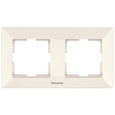 Рамка Panasonic Arkedia Slim (WNTF08022BG-RU) 2x гориз.мон. пластик бежевый (упак.:1шт)