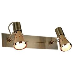 Спот Citilux Марс CL527523, кол-во ламп: 2 шт., цвет арматуры: бронзовый, цвет плафона: золотой