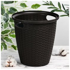 Кашпо , Горький шоколад, 33 х 2.5 х 32.5 см, 20 л, 1 шт InGreen