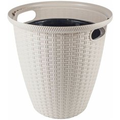 Кашпо InGreen, Сливочный, 39 см х 38 см х 38 см, 30 л, 1 шт