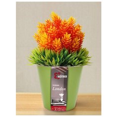 Горшок для цветов London 12,5 см, 1 л оливковый InGreen