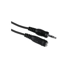 Кабель- удлинитель аудио Hama H-43302 Jack 3.5 (m)/Jack 3.5 (f) 5 м, черный (00043302)