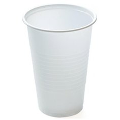 Стакан одноразовый 200 мл Бюджет для хол/гор. белый, ПП 3000шт/уп. Комус